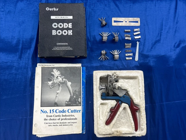 VINTAGE CURTIS INDUSTRIES KEY CAM SET CODE CUTTER MODEL 15 Honda £238.34 -  PicClick UK