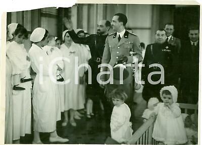 1935 ca MILANO Umberto II visita Istituto infanzia Viale PICENO Foto DANNEGGIATA