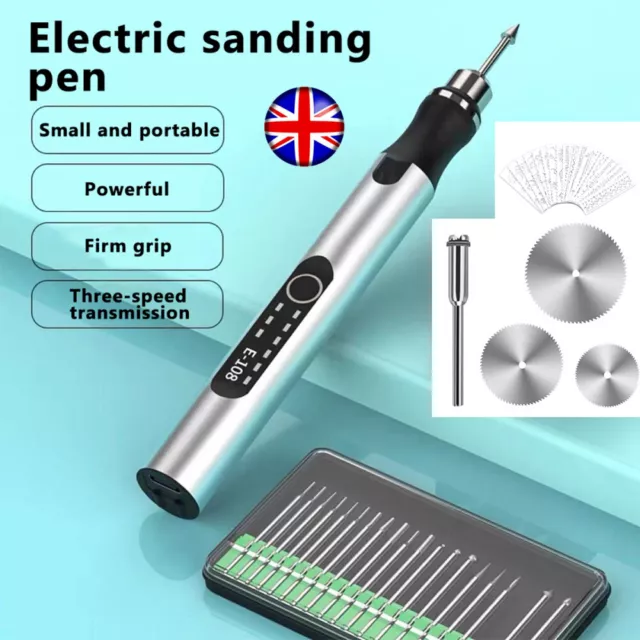 ELECTRIC MICRO ENGRAVER Pen Engraving Tool Mini DIY For Metal Glass Ceramic  Wood £20.58 - PicClick UK