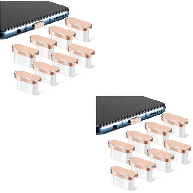 16 Pcs USB C Dust Plugs Type C Dust Covers Phone Port Caps Protectors