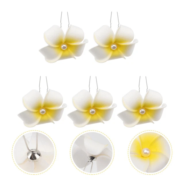 100 Perles Fleurs Hawaïennes En Argile Polymère Bleues - 15 Mm - Pour Fabrication De Bijoux DIY - Style été Et Plage