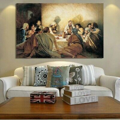 Jesus in the Last Dinner WALL ART Canvas Print Jesus Christ Famous Painting