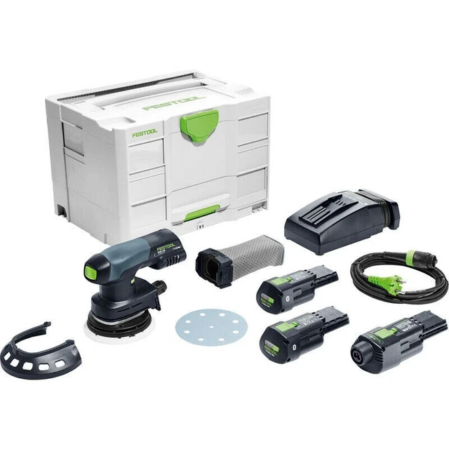 Lijadora excéntrica inalámbrica Festool ETSC 125 Li 18V 2 x 3.1Ah 575714