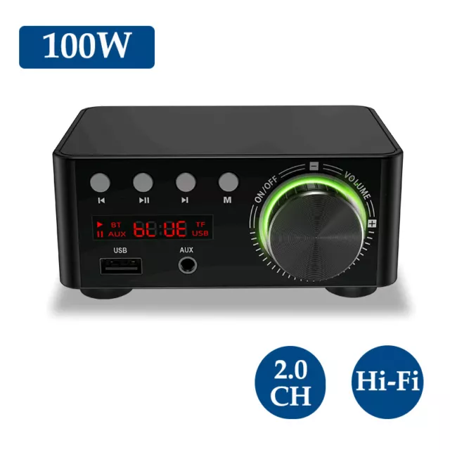 BT5.0 Digital   Stereo Audio Amp 100W Dual Channel Sound K7E1