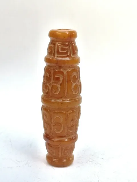 Collection Ancient China Jade Carving Auspicious Figure Pendant Decoration Gift