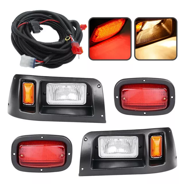 Golf Cart LED light Kit Headlight Taillight Kit Fit For Club Car DS EZGO TXT Use