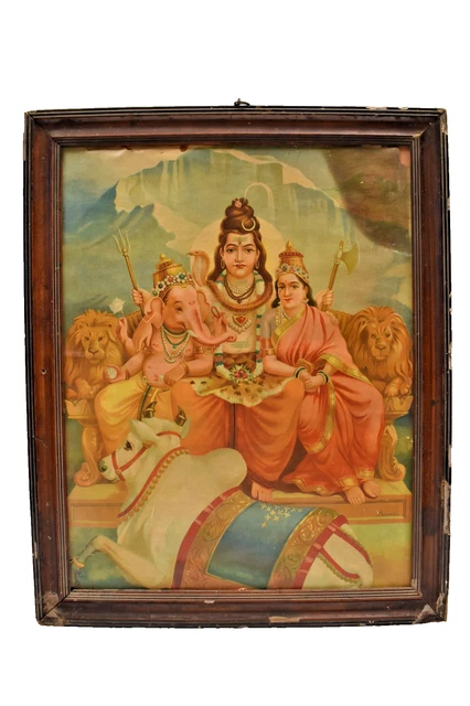 vintage-raja-ravi-varma-style-shiv-parivar-lithograph-murari-hindu