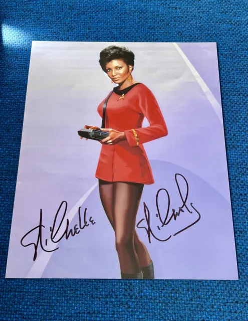 Nichelle Nichols - autografo originale A4 firmato Star Trek - incl. COA!!