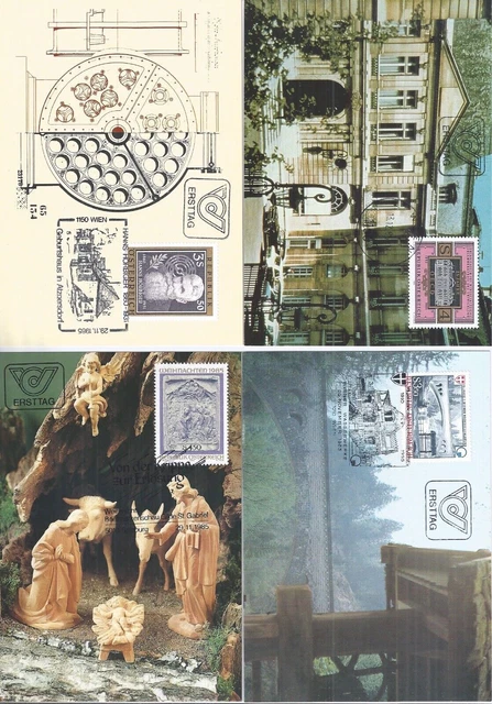 Austria Lot 12X FDC Postcard Look 3