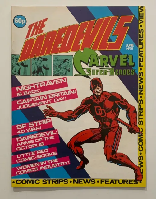 Daredevils #6 KEY 1st Captain England & Albion Alan Moore / Davis Marvel UK 1983