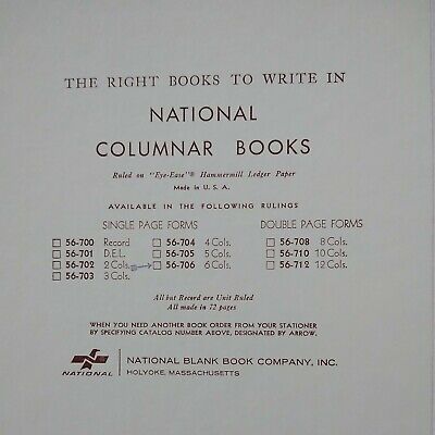 NATIONAL Granite Series Record Book 300 Pages 12.25 x 7.25 56031 Patina Blue 