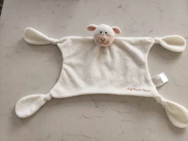 Jojo Maman Bebe Cream Lamb Sheep Comforter Soother Baby Soft Toy