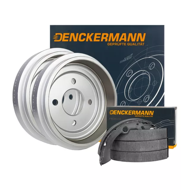 Denckermann Bremsenset Hinten Bremstrommel + Bremsbacken Set Für Toyota Yaris