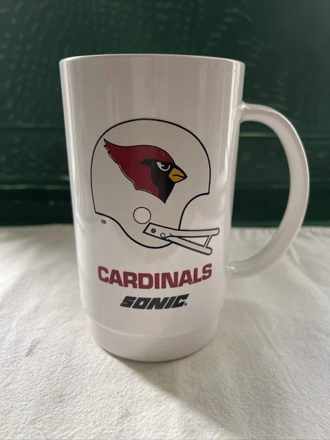 Vintage Cardinals Plastic Mug Cup Dr Pepper Sonic NFL