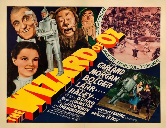 New The Wizard Of Oz Movie Poster Premium Wall Art Print Size A5-A1