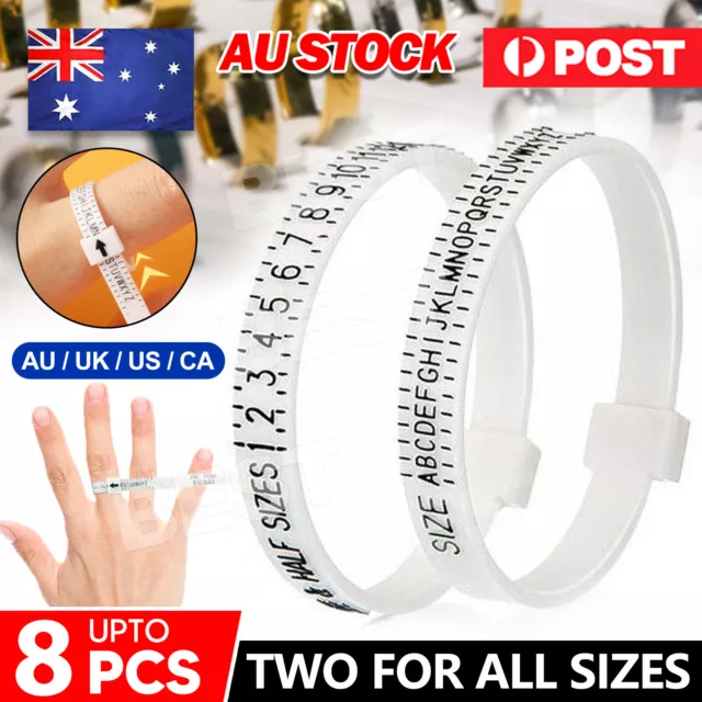 Ring Sizer for Women/Men Measurement Tool Finger Sizes in AU UK US CA