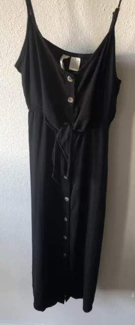 Sun Dress By Mimi Chica Size M  Black Adj Straps Summer Dress Style Comfort