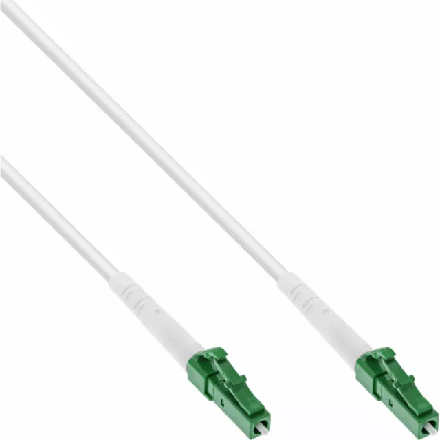 InLine LWL Simplex Kabel, FTTH, LC/APC 8° zu LC/APC 8°, 9/125µm, OS2, 40m