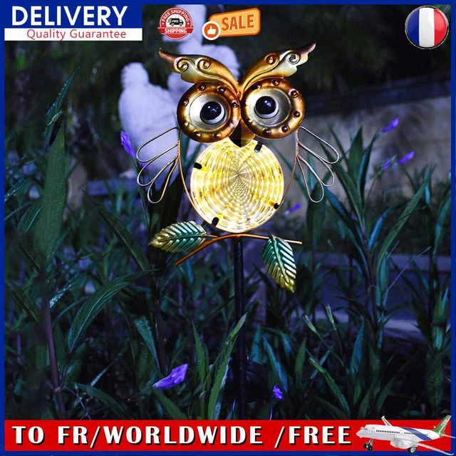 LED Solar Decorative Pathway Landscape Lights Waterproof for Home Garden (Owl)
