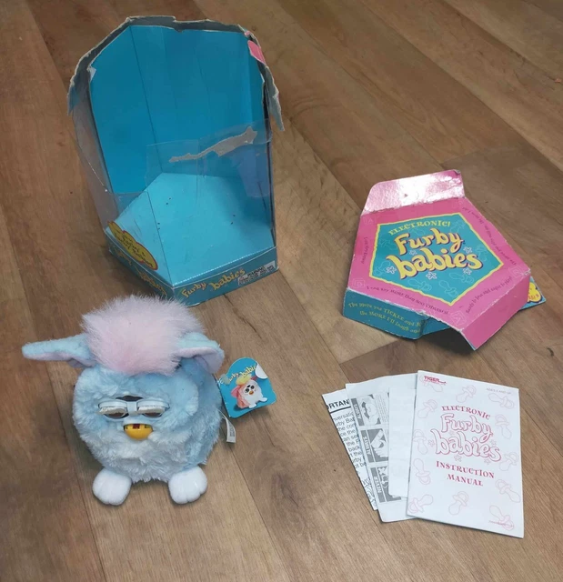 ELECTRONIC FURBY BABIES Vintage Blue And Pink Furby 1999 Tiger