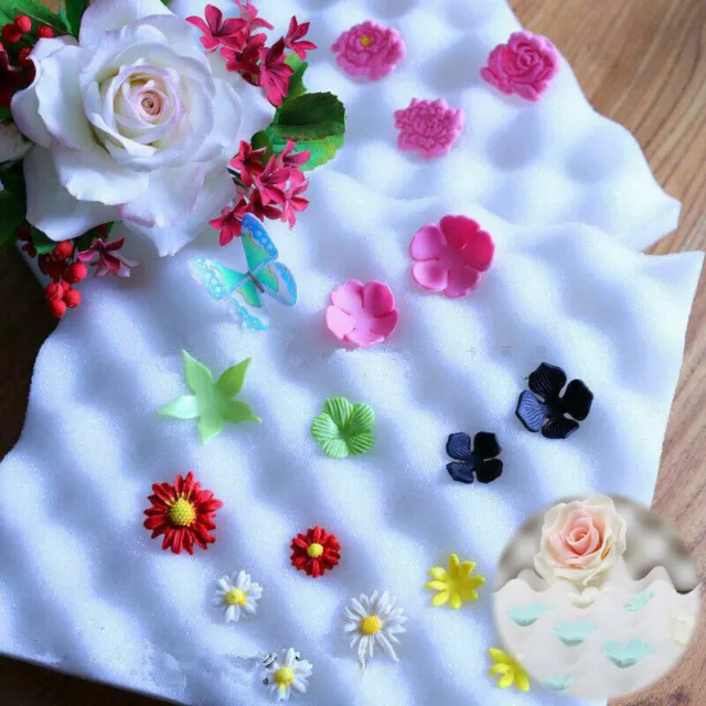 Drying Foam Flower Sugar  Fondant Sponge Gum Paste Decorating Cake Foam Pad 2Pcs