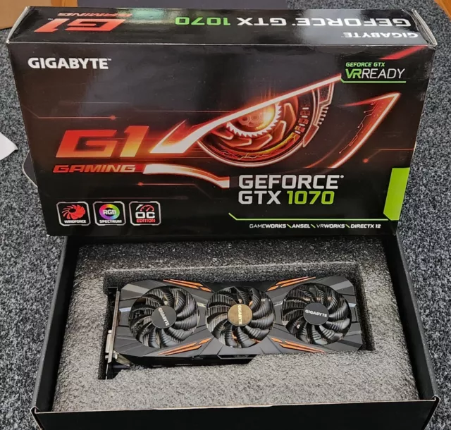 Gigabyte GeForce GTX 1070 G1 Gaming Video/Graphics Cards GV-N1070G1 GAMING-8GD