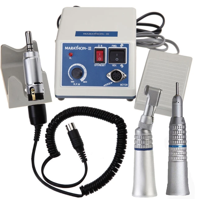 Dental lab Marathon 35KRPM Micro Motor N3+ Straight & Contra Angle Handpiece