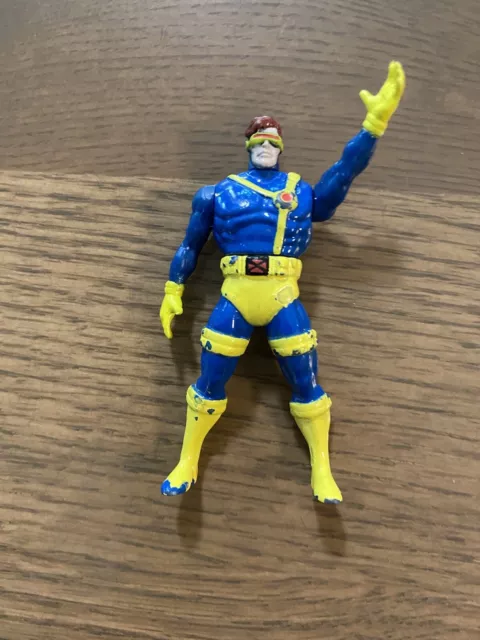 1994 Marvel X-Men Steel Mutants Cyclops Die Cast  Toy Biz Metal Mini Figure 2.75