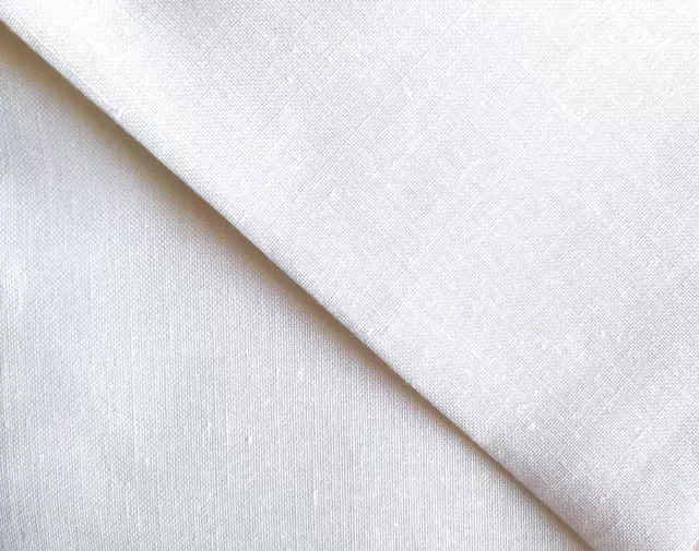 White 32 Count Zweigart Belfast linen even weave fabric 70 x 50cm