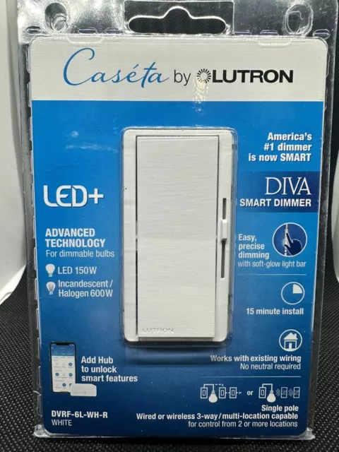 Lutron Diva Smart Dimmer - White
