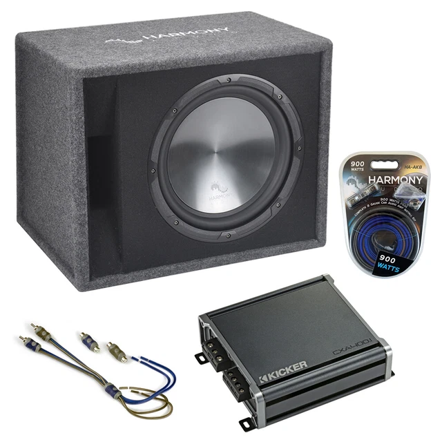 Fits Honda Element 03-11 Harmony Single 12" Loaded Sub Box Enclosure CXA4001 Amp