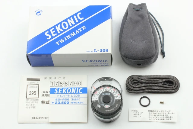 [N MINT in Box W/Pouch ] Sekonic L-208 Twin Mate Analog Light Meter From JAPAN