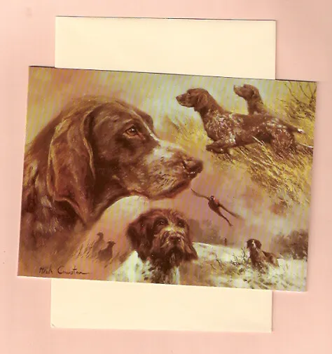 Wire Haired Shorthaired German Pointer Note Card Mick Cawston Pack 5 (d)