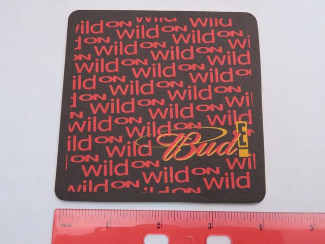 Bierbrauerei Untersetzer ~*~ Anheuser-Busch Budweiser ~*~ Wild on Bud E Energy Drink 2