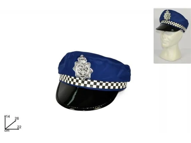 Cappello Berretto Poliziotto Costume Travestimento Feste Carnevale dfh