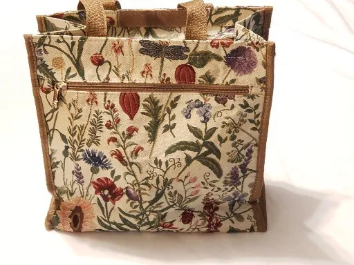 Signare Tapestry Bag Purse Tote Handbag 12x12x6