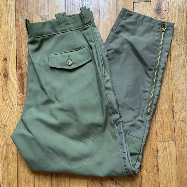 Vintage 10-X Mfg. Co Hunting Pants Mens 34 X 31 Green Duck Sportmen Clothing USA