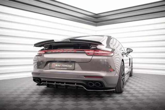 Heck Spoiler Aufsatz Abrisskante für Porsche Panamera Turbo / GTS 971 schwarz Ho