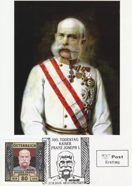 ***Original Maximum-Card***Kaiser Franz Joseph I.-Habsburg-100.Todestag-Wien