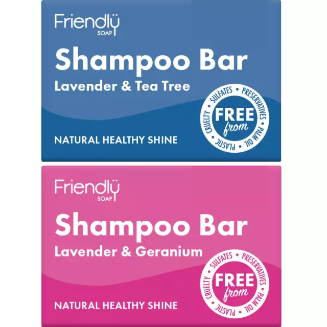 Friendly Soaps Shampoo Bars Vegan SLS-Free Natural Eco-Friendly Plastic Free NEW