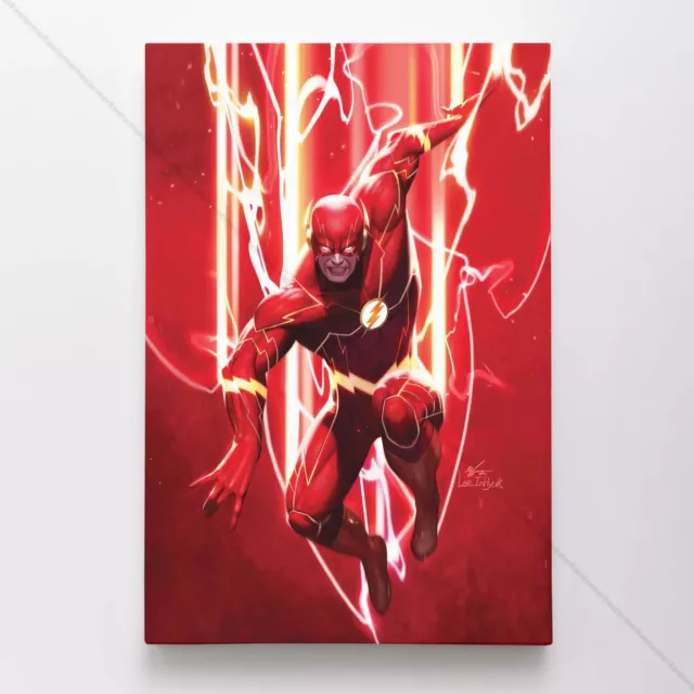 Flash Poster Canvas Vol 1 #759 DC Justice League Comic Book Cover Art Print