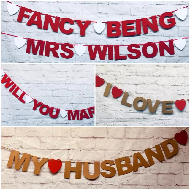 Will you marry me personalised banners