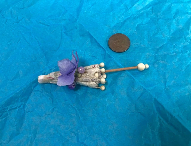 Miniature Parapluie Ancien Canne Maison Poupée SFBJ Jumeau