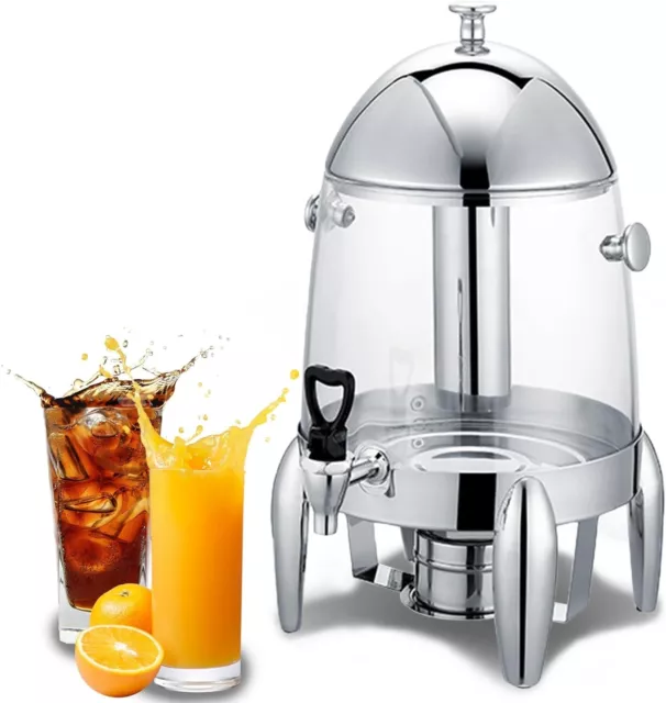 3 Gallon Beverage Dispenser, 12L Coffee Chafer Urn with Fuel Holder