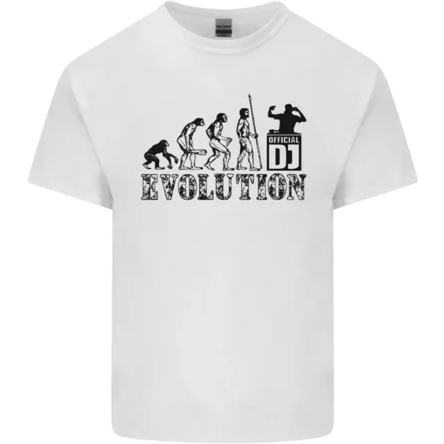 T-shirt top da uomo cotone Evolution of a DJ Music DJing