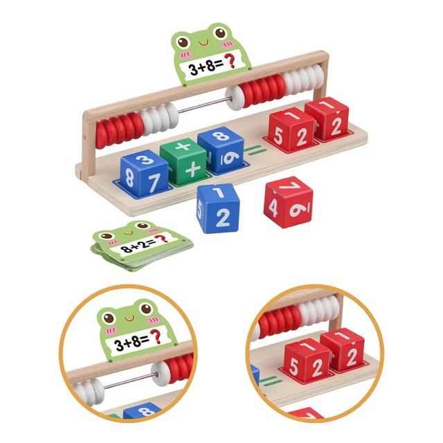 NEUFU Boulier Abaque Coloré Bois 10 Rangées Jouet Enfant Jeu Educatif Compter Calcul NEUFU Boulier Abaque Coloré Bois 10 Rangées Jouet Enfant Jeu Educatif Compter Calcul