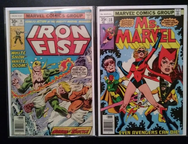 Iron Fist 14 Ms Marvel 18 First Appearance Sabertooth and Mystique