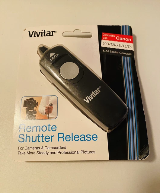 Vivitar Wired Remote Shutter Release for Select Canon DSLR Cameras