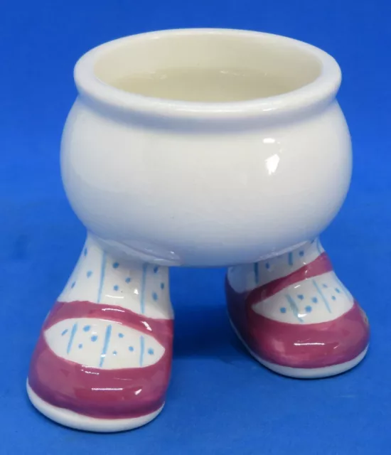 . Carlton Walking Ware vintage Art Deco antique purple shoe eggcup / egg cup