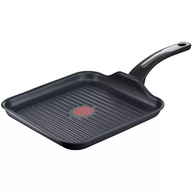 Tefal Grillpfanne Aluguss Antihaft Grill Brat Pfanne Induktion Grillmuster 26 cm 2